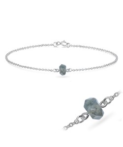 Labradorite Silver Bracelet BRS-421